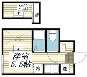 パンシオン綱島Cの物件間取画像